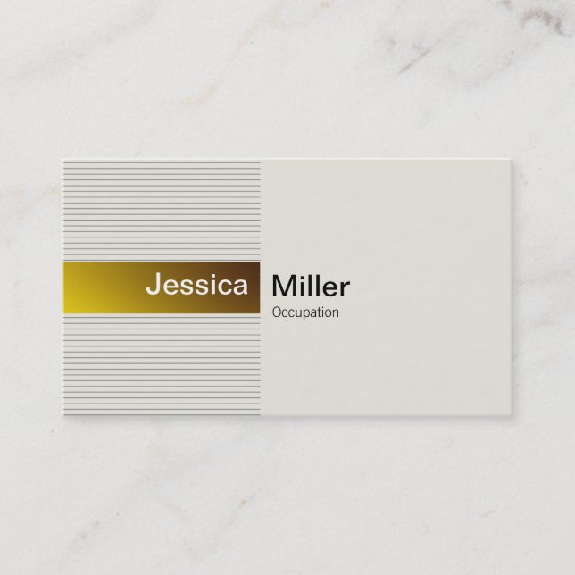 Elegant Gold Business Card (Front)