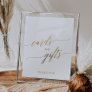 Elegant Gold Calligraphy Cards and Gifts Sign