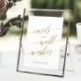 Elegant Gold Calligraphy Cards and Well Wishes Poster