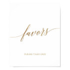 Elegant Gold Calligraphy Favors
