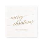 Elegant Gold Calligraphy Merry Christmas Party