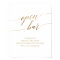 Elegant Gold Calligraphy Open Bar Sign