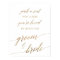 Elegant Gold Calligraphy Pick A Seat Sign