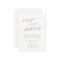 Elegant Gold Calligraphy Recipe Card Insert