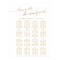 Elegant Gold Calligraphy Seating Chart
