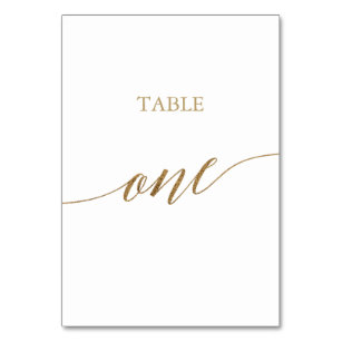 Download Wedding Table Number Cards Zazzle
