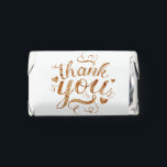 Elegant Gold Calligraphy Thank You  Hershey's Miniatures<br><div class="desc">Elegant thank you favors.</div>