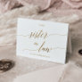 Elegant Gold Calligraphy To My Sister In Law Card