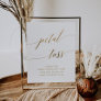 Elegant Gold Calligraphy Wedding Petal Toss Sign