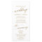 Elegant Gold Calligraphy Wedding Program