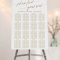 Elegant Gold Calligraphy Wedding Seating Chart