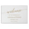 Elegant Gold Calligraphy Wedding Welcome