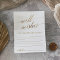 Elegant Gold Calligraphy Well Wishes Cards