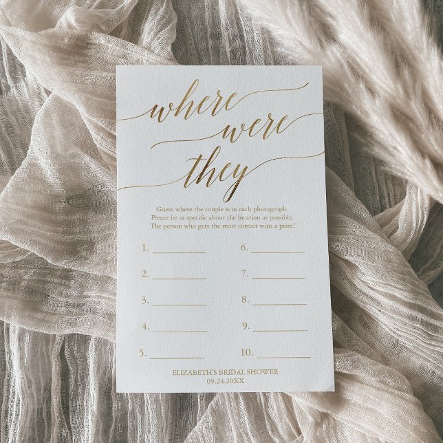 Elegant Gold Calligraphy Where Were They Game (Creator Uploaded)