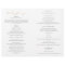 Elegant Gold Catholic Wedding Program Full Mass