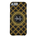 Elegant Gold Chains Personalized Barely There Iphone 6 Case at Zazzle
