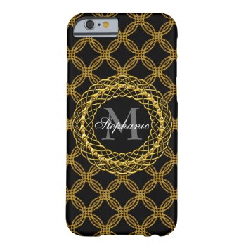 Elegant Gold Chains Personalized Barely There Iphone 6 Case by sc0001 at Zazzle