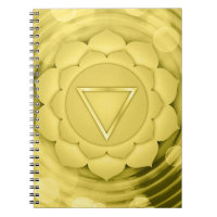 Elegant Gold Chakra Zen Yoga Spiritual Meditation Notebook