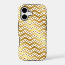 Elegant Gold Chevron Zig Zag iPhone Case