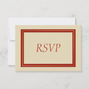 Elegant Gold Christmas RSVP Card