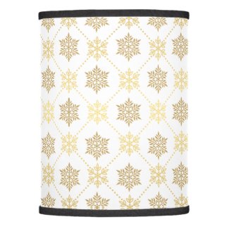 Elegant Gold Christmas Snowflakes Pattern