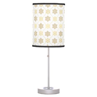 Elegant Gold Christmas Snowflakes Pattern
