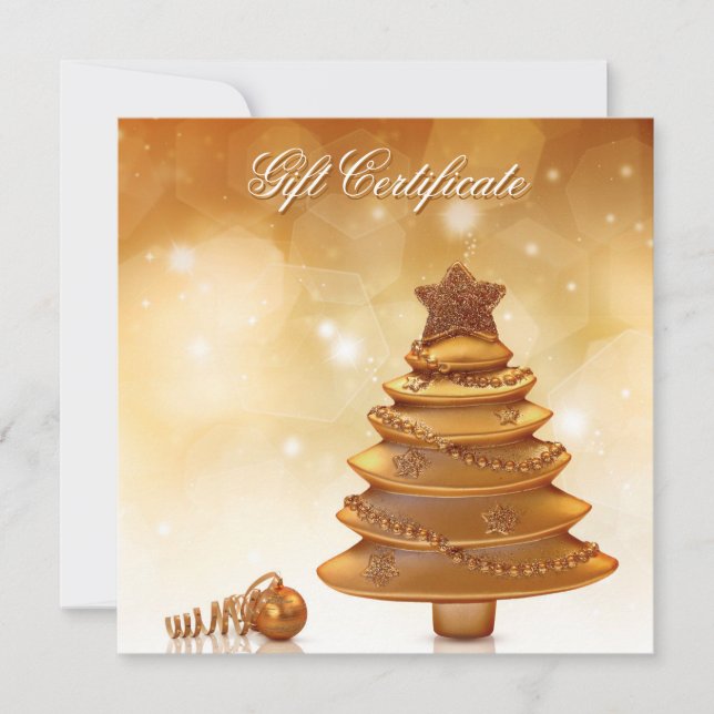 Elegant Gold Christmas Tree (Front)