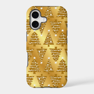 Elegant Gold Christmas Tree iPhone Case