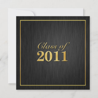 Elegant "Gold" Class of 2011 Graduation Invitation