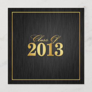 Elegant "Gold" Class of 2013 Graduation Invitation