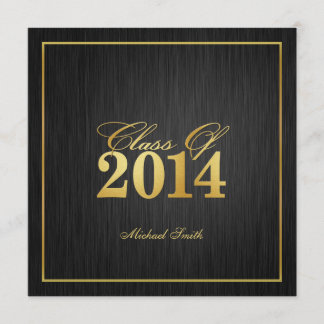 Elegant "Gold" Class of 2014 Graduation Invitation