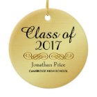 Elegant Gold Class of Graduation Christmas