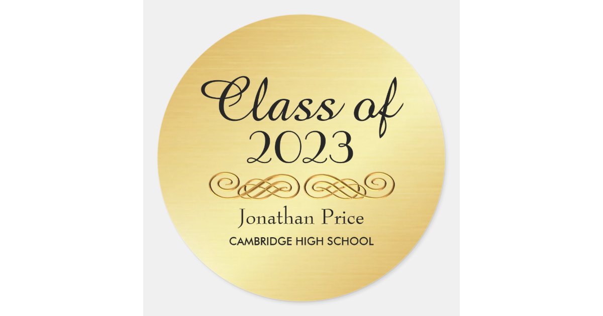 Luxury Gold Graduation Class Wax Seal Stickers