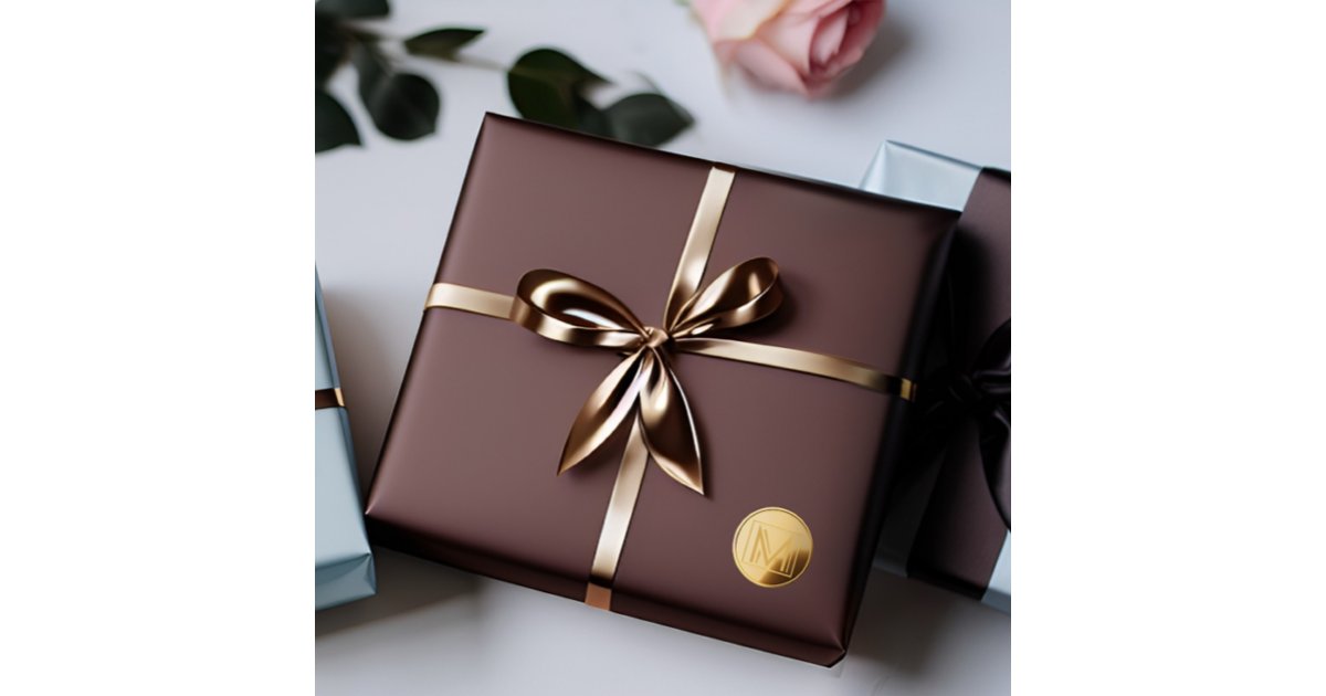 Gift Sticker Labels Gold Elegant Gold Color Custom Sticker labels | Zazzle