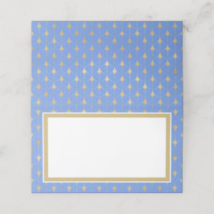 Elegant Gold Colored Art Deco Pattern Wedding Place Card