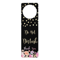 Elegant, Gold Confetti, Flowers Door Hanger Elegant, Gold Confetti, Flowers Door Hanger