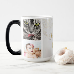 Elegant Gold Coolest Mom Ever Photo Color Morph Mug