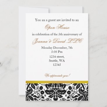 Elegant gold Corporate party Invitation