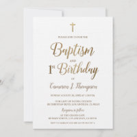 Truly Traditional Baptism Invitation