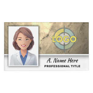 Elegant Gold Crystal Luxe Real Estate Professional Name Tag