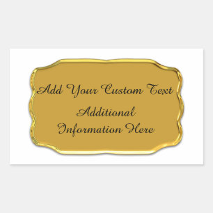 Elegant Gold Custom Seals And Stickers