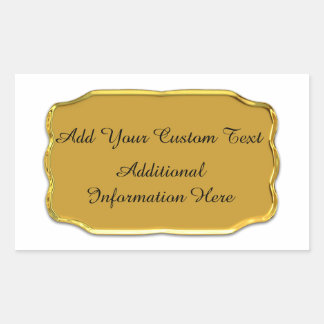 Elegant Gold Custom Seals And Stickers