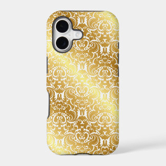 Elegant Gold Damask iPhone Case