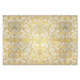 Elegant Gold Damask Pattern Tissue Paper