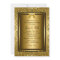 Elegant Gold Damask Photo 50th Anniversary Invite