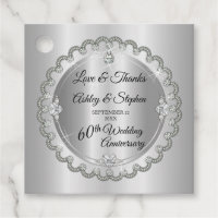 Elegant Gold Diamonds 60th Wedding Anniversary
