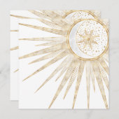 Elegant Gold Doodles Sun Moon Mandala Design (Front/Back)