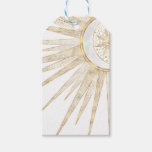 Elegant Gold Doodles Sun Moon Mandala Design Gift Tags