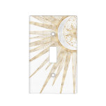 Elegant Gold Doodles Sun Moon Mandala Design Light Switch Cover at Zazzle