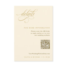 Elegant Gold Ecru Wedding Details